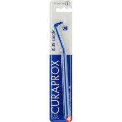 Зубна щітка Curaprox CS 1009 Single &amp; Sulcular 9 мм Монопучкова Темно-синя (CS 1009-01)
