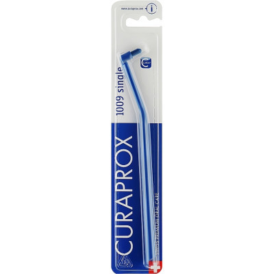 Зубна щітка Curaprox CS 1009 Single &amp; Sulcular 9 мм Монопучкова Темно-синя (CS 1009-01)