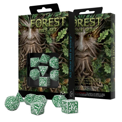 Набір кубиків для настільних ігор Q-Workshop Forest Dice Set Tundra (SFOR4G)