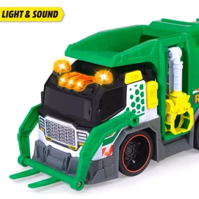 Спецтехніка Dickie Toys Сміттєвоз з контейнером, зі звук. та світл. ефектами, 41 см (3307001)