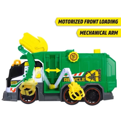 Спецтехніка Dickie Toys Сміттєвоз з контейнером, зі звук. та світл. ефектами, 41 см (3307001)