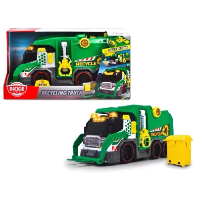 Спецтехніка Dickie Toys Сміттєвоз з контейнером, зі звук. та світл. ефектами, 41 см (3307001)