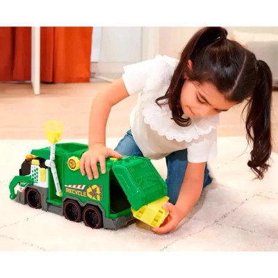 Спецтехніка Dickie Toys Сміттєвоз з контейнером, зі звук. та світл. ефектами, 41 см (3307001)