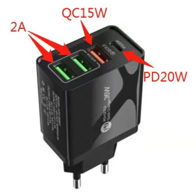 Зарядний пристрій XoKo QC-470 (APD-36W01) (QC-470-BK)