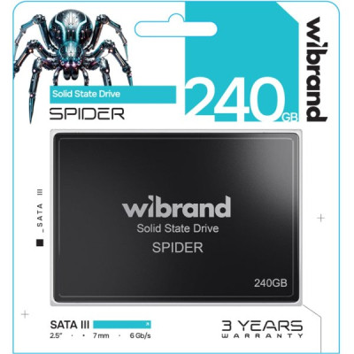 Накопичувач SSD 2.5&quot; 240GB Spider Wibrand (WI2.5SSD/SP240GBST)