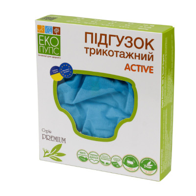 Підгузки Еко Пупс Active Premium багаторазовий 7-13 кг Abso Maxi Зелений (ТП3ВК4-3з)
