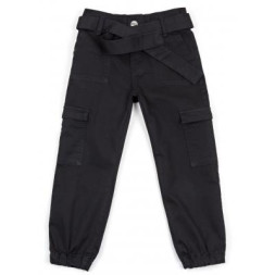 Штани дитячі Breeze з накладними кишенями (OZ-19827-140G-black)