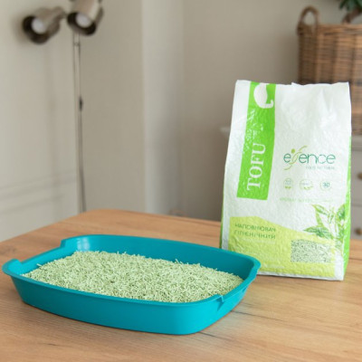 Наповнювач для туалету Essence Tofu з ароматом зеленого чаю 2 мм 6 л (4820261920017)