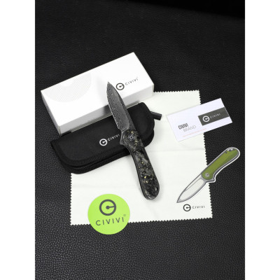 Ніж Civivi Elementum, Damascus, Carbon Fiber (C907C-DS1)