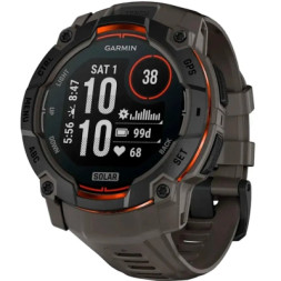 Смарт-годинник Garmin Instinct 3, 50mm, Solar, Black Bezel with Charcoal Band, GPS смарт-годинник (010-02935-00)