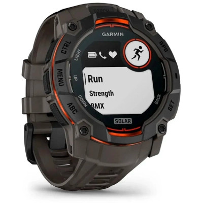 Смарт-годинник Garmin Instinct 3, 50mm, Solar, Black Bezel with Charcoal Band, GPS смарт-годинник (010-02935-00)