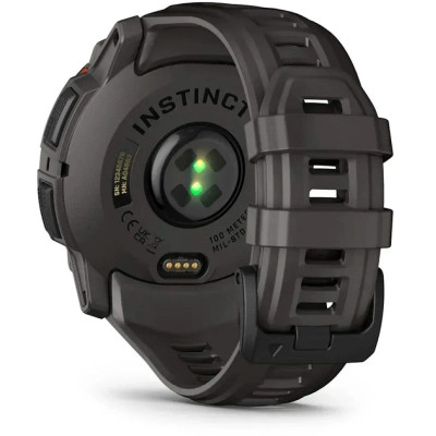 Смарт-годинник Garmin Instinct 3, 50mm, Solar, Black Bezel with Charcoal Band, GPS смарт-годинник (010-02935-00)
