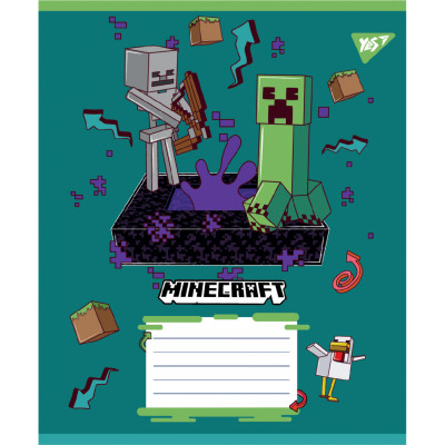 Зошит Yes Minecraft Heroes А5 12 аркушів лінія (767577)