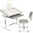 Парта зі стільцем FunDesk Littonia Grey (222529)