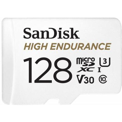 Карта пам&#039;яті SanDisk 128GB microSDXC class 10 UHS-I U3 V30 High Endurance (SDSQQNR-128G-GN6IA)