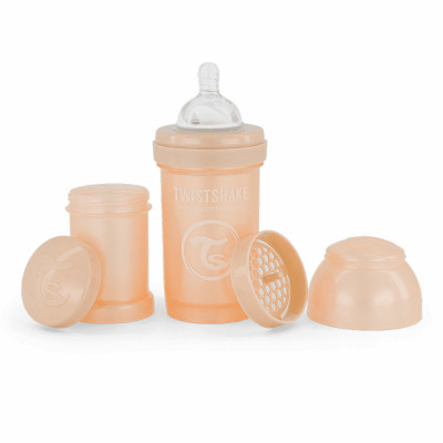 Пляшечка для годування Twistshake Pearl Champagne 180 мл, антиколікова. силіконова (78379)
