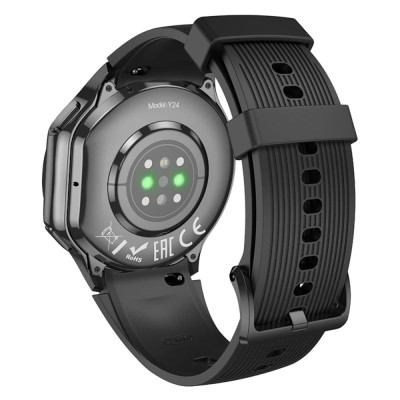 Смарт-годинник HOCO Y24 AMOLED Smart sports watch (call version) Black (6942007641005)