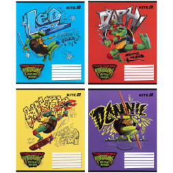 Зошит Kite Ninja Turtles, 12 аркушів, коса лінія (NT25-235)