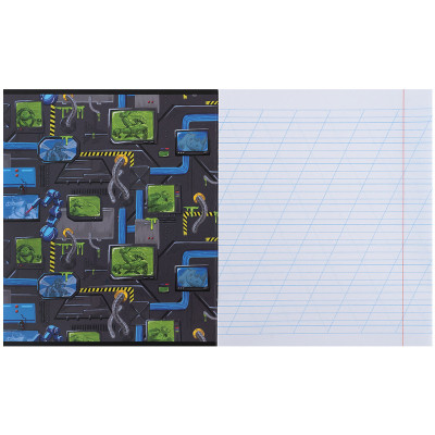 Зошит Kite Ninja Turtles, 12 аркушів, коса лінія (NT25-235)