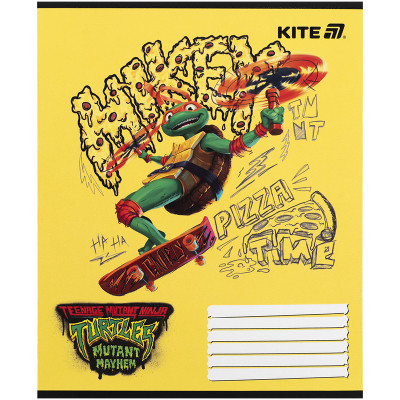 Зошит Kite Ninja Turtles, 12 аркушів, коса лінія (NT25-235)