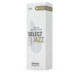 Тростина для саксофона D'Addario Organic Select Jazz - Tenor Sax Filed 3M - 5 Pack (ORSF05TSX3M)