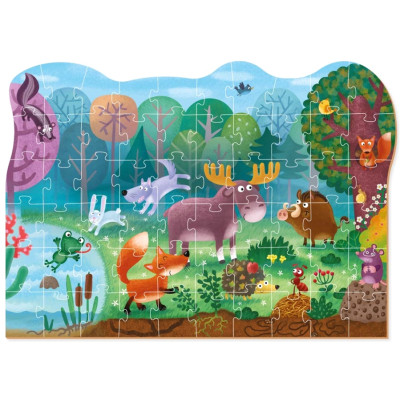 Пазл DoDo Диво-звірі у лісі, 60 елементів (300375)