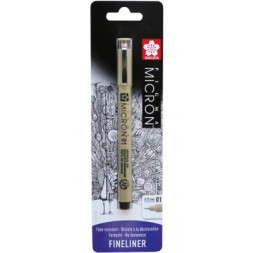 Лайнер Sakura Pigma Micron (0.1) 0,25 мм Чорний у блістері (8712079441579)