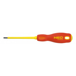 Викрутка Neo Tools шліцева 3.0 x 100 мм, (1000 В), CrMo (04-052)