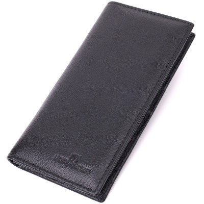 Гаманець ST Leather З натуральної шкіри Чорний (22540)