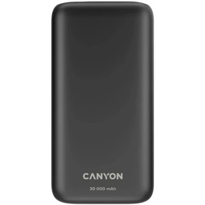 Батарея універсальна Canyon PB-301 30000mAh PD/20W, QC/3.0 (CNE-CPB301B)