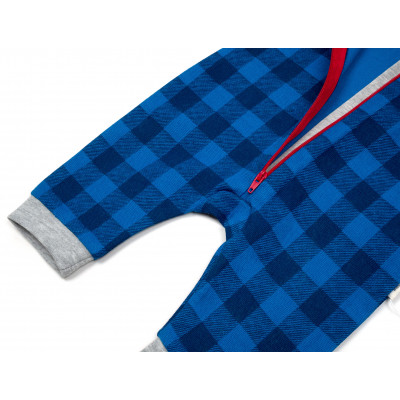 Чоловічок дитячий Tongs у клітинку (2701-56B-blue)