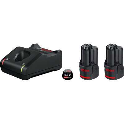 Набір акумулятор + зарядний пристрій 2 x GBA 12V 2.0 Aч + ЗП GAL 12V-41 Bosch (1.600.A01.9R8)
