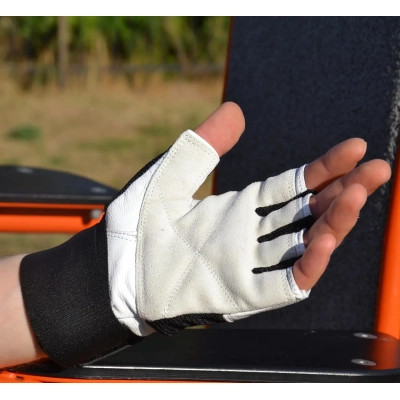 Рукавички для фітнесу MadMax MFG-269 Professional White S (MFG-269-White_S)
