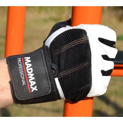 Рукавички для фітнесу MadMax MFG-269 Professional White S (MFG-269-White_S)