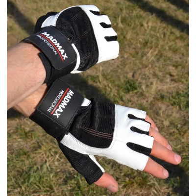 Рукавички для фітнесу MadMax MFG-269 Professional White S (MFG-269-White_S)