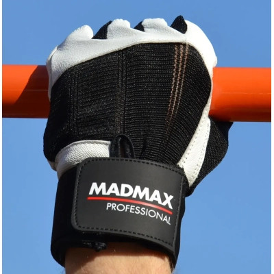 Рукавички для фітнесу MadMax MFG-269 Professional White S (MFG-269-White_S)