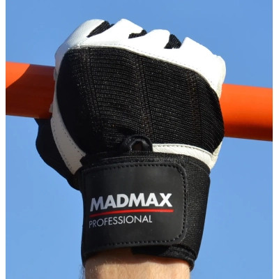Рукавички для фітнесу MadMax MFG-269 Professional White S (MFG-269-White_S)