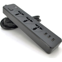 Мережевий фільтр живлення Voltronic TВ-Т13, 3роз, 3*USB Black (ТВ-Т13-Black)