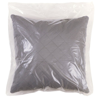 Подушка Руно декоративна Graphite ромб сіра 40х40 см (311.52_graphite ромб)