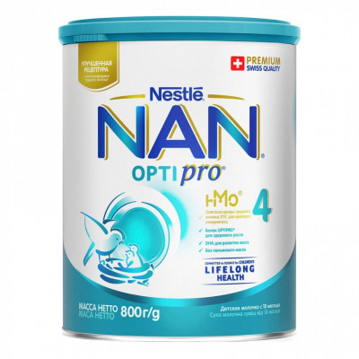 Дитяча суміш Nestle NAN 4 Optipro 2&#039;FL від 18 міс. 800 г (7613034698926)