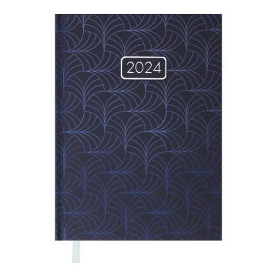 Тижневик Buromax датований 2024 VELVET, А5 синій (BM.2163-02)