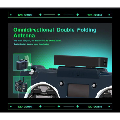 Пульт управління для дрона Jumper T20 V2 GEMINI ELRS 2.4G RDC90 (C10119)