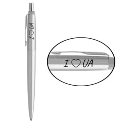 Ручка кулькова Parker JOTTER 17 UKRAINE SS CT BP I Love UA (16132_T207b)