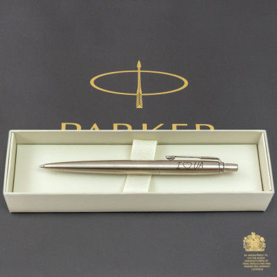 Ручка кулькова Parker JOTTER 17 UKRAINE SS CT BP I Love UA (16132_T207b)