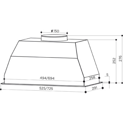 Витяжка кухонна Faber BI 52 SS 2LS (305.0588.062)
