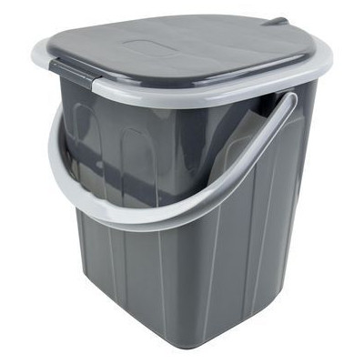 Відро-туалет Bo-Camp Portable Toilet Square 20 Liters Grey (5502820) (DAS303293)