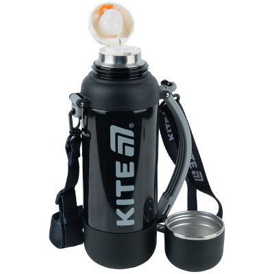 Термос Kite 1200 мл, чорний (K25-1225-1)