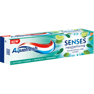 Зубна паста Aquafresh Senses Евкаліпт, лайм та м&#039;ята 75 мл (5054563108746)
