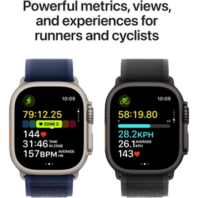 Смарт-годинник Apple Watch Ultra 2 2024 GPS + Cellular 49mm Natural Titanium Case with Natural Titanium Milanese Loop (MX5T3UL/A)