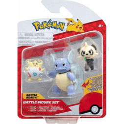 Фігурка Pokemon набір W17 - Тогепі, Панчам, Вартортл (PKW3051)